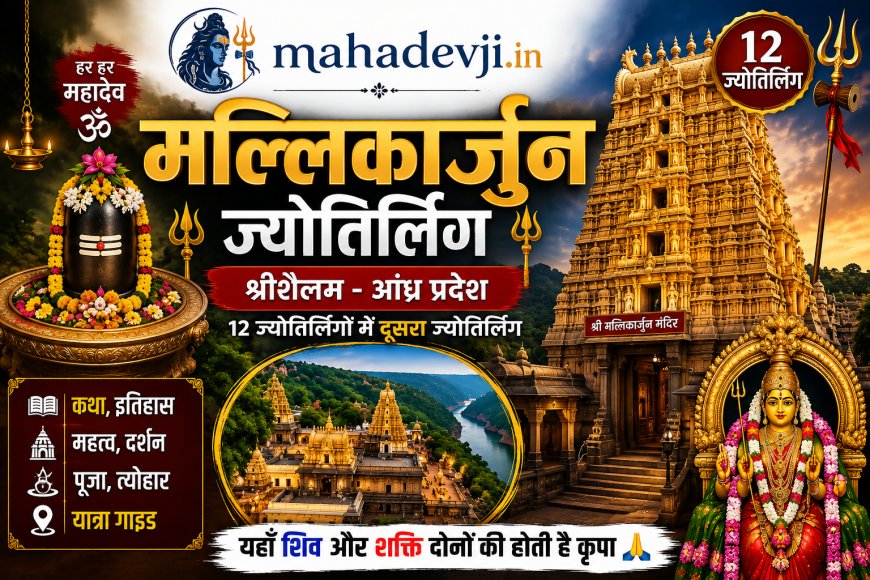 मल्लिकार्जुन ज्योतिर्लिंग: श्रीशैलम का इतिहास, पौराणिक कथा, दर्शन, यात्रा गाइड और धार्मिक महत्व
