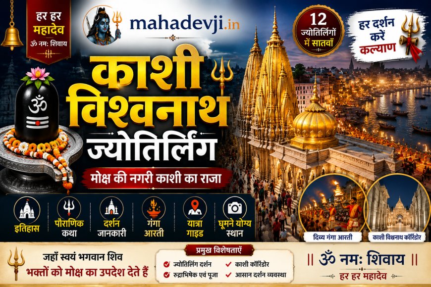 काशी विश्वनाथ ज्योतिर्लिंग – इतिहास, कथा, दर्शन, गंगा आरती और यात्रा गाइड