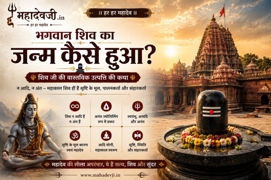 भगवान शिव का जन्म कैसे हुआ? शिव जी की वास्तविक उत्पत्ति की कथा