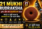 21 मुखी रुद्राक्ष के लाभ, महत्व और धारण विधि | Mahadevji.in