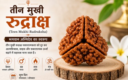 तीन मुखी रुद्राक्ष: लाभ, पहनने के नियम, पहचान, मंत्र, कीमत और सम्पूर्ण जानकारी