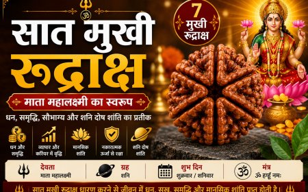 सात मुखी रुद्राक्ष (Saat Mukhi Rudraksha): सम्पूर्ण जानकारी, लाभ, पहचान, धारण विधि, नियम, सावधानियां और आध्यात्मिक महत्व