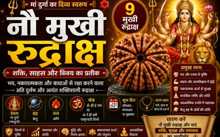 नौ मुखी रुद्राक्ष (Nau Mukhi Rudraksha): सम्पूर्ण जानकारी, लाभ, पहचान, धारण विधि, नियम, सावधानियां और आध्यात्मिक महत्व