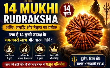 14 मुखी रुद्राक्ष: महत्व, लाभ और धारण विधि — संपूर्ण जानकारी