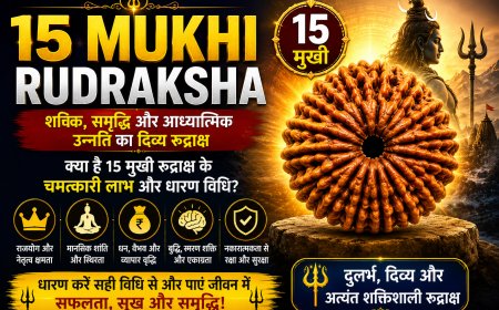 15 मुखी रुद्राक्ष: संपूर्ण जानकारी, लाभ, महत्व और धारण विधि