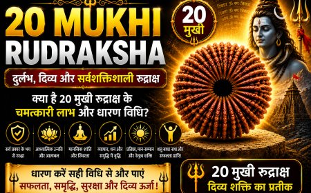 20 मुखी रुद्राक्ष के लाभ, महत्व और धारण विधि | Mahadevji.in