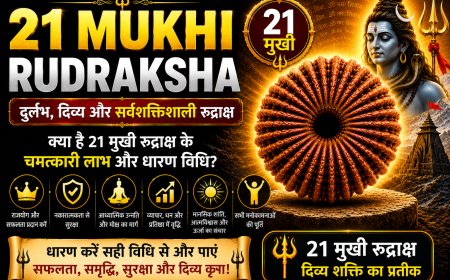 21 मुखी रुद्राक्ष के लाभ, महत्व और धारण विधि | Mahadevji.in