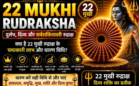 22 मुखी रुद्राक्ष के लाभ, महत्व और धारण विधि | Mahadevji.in