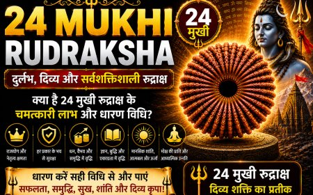 24 मुखी रुद्राक्ष के लाभ, महत्व और धारण विधि | Mahadevji.in
