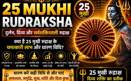 25 मुखी रुद्राक्ष के लाभ, महत्व और धारण विधि | Mahadevji.in
