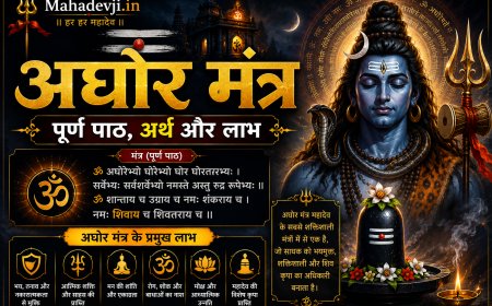 अघोर मंत्र: पूर्ण पाठ, अर्थ और लाभ | Mahadevji.in
