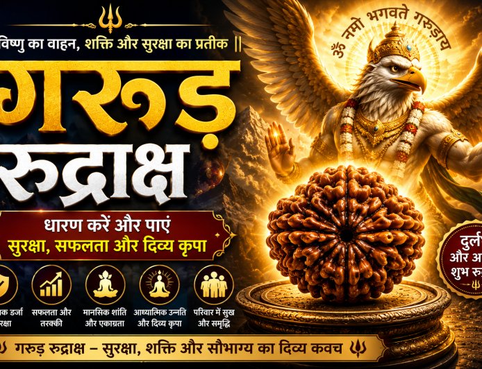 गरुड़ रुद्राक्ष के लाभ, महत्व और धारण विधि | Mahadevji.in