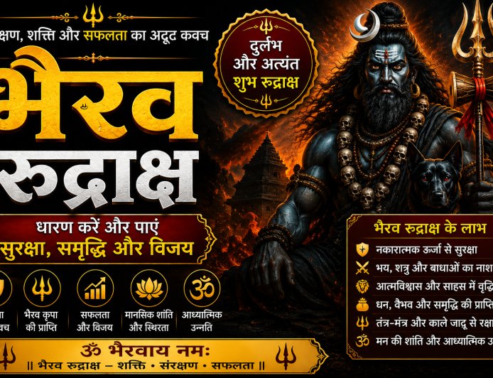 भैरव रुद्राक्ष के लाभ, महत्व और धारण विधि | Mahadevji.in