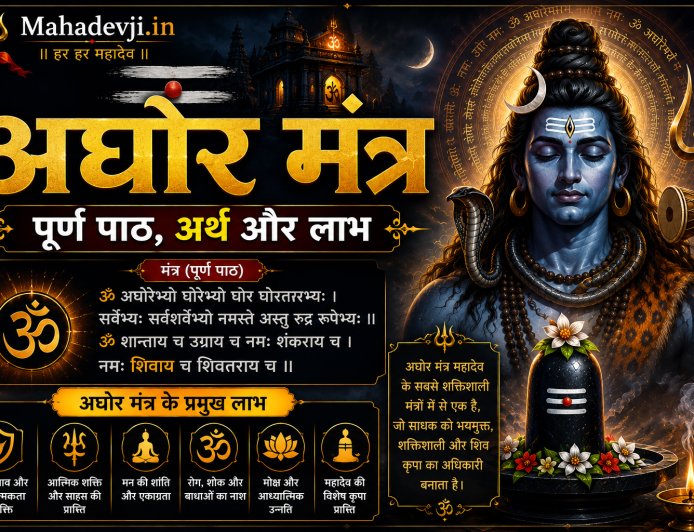 अघोर मंत्र: पूर्ण पाठ, अर्थ और लाभ | Mahadevji.in