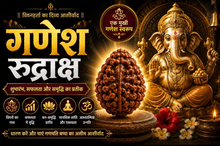 गणेश रुद्राक्ष के लाभ, महत्व और धारण विधि | Mahadevji.in