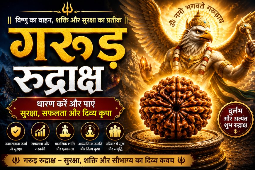 गरुड़ रुद्राक्ष के लाभ, महत्व और धारण विधि | Mahadevji.in