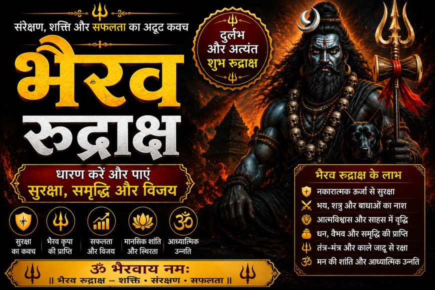 भैरव रुद्राक्ष के लाभ, महत्व और धारण विधि | Mahadevji.in