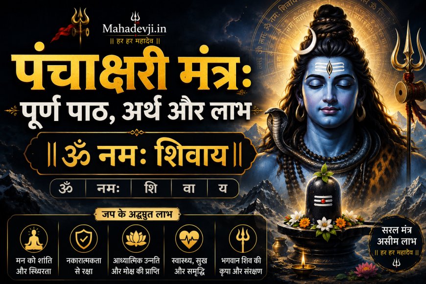 पंचाक्षरी मंत्र: पूर्ण पाठ, अर्थ और लाभ | Mahadevji.in