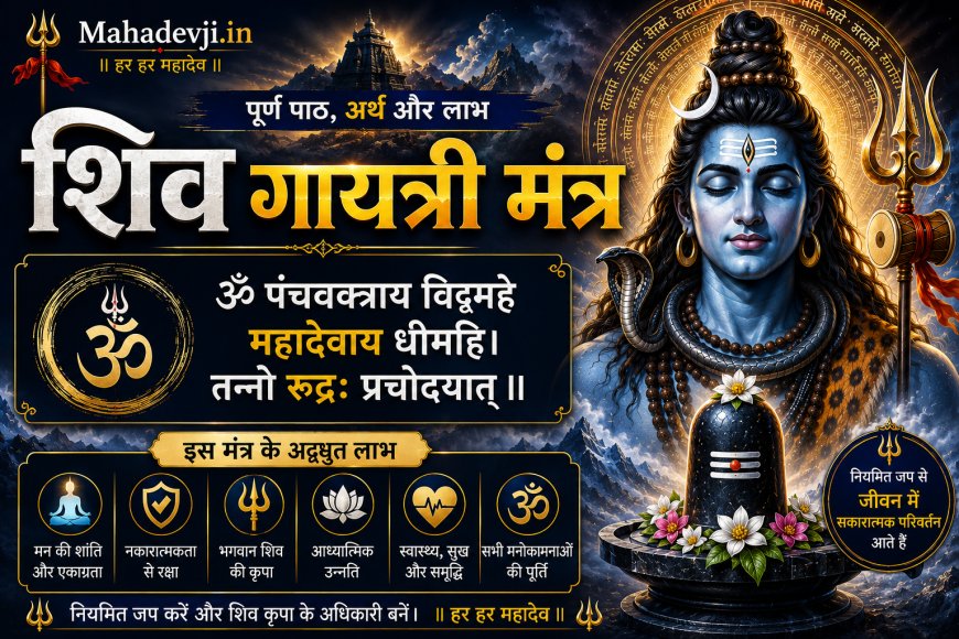 शिव गायत्री मंत्र: पूर्ण पाठ, अर्थ और लाभ | Mahadevji.in